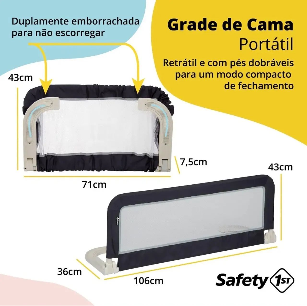 Grade de Cama Portátil Safety 1st