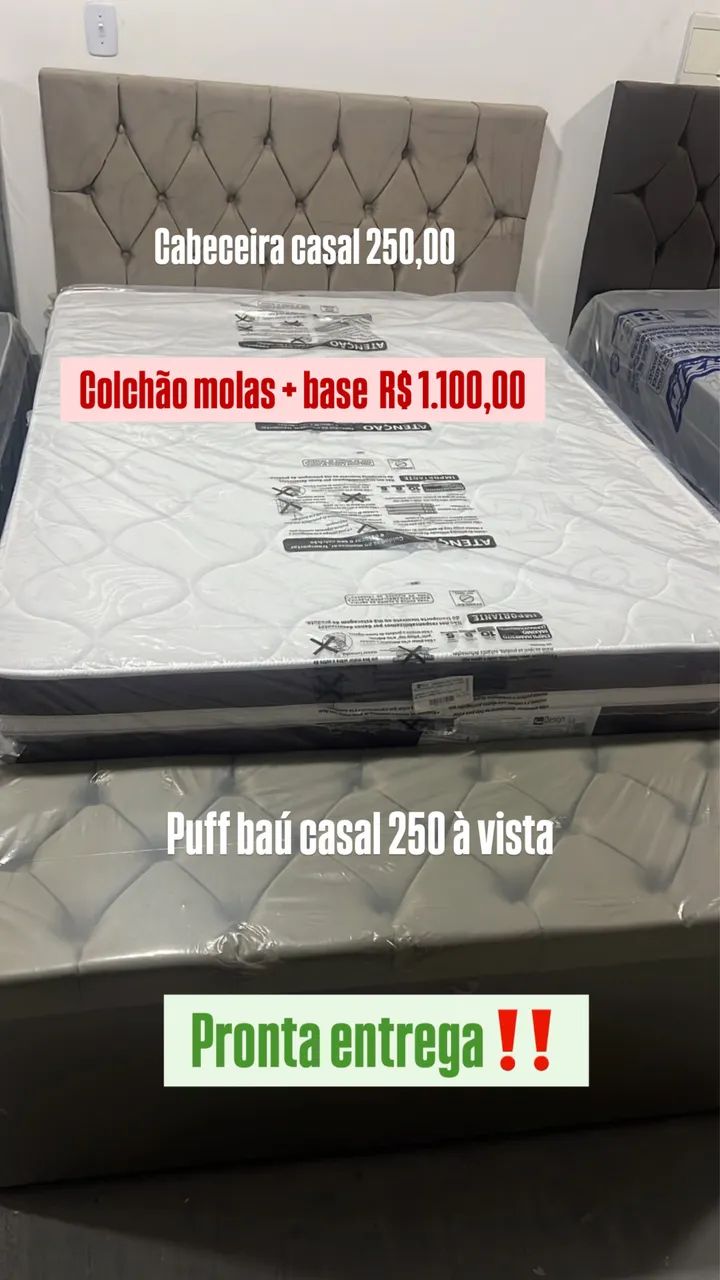 Cama box completa premium com colchão separado  - Foto 2