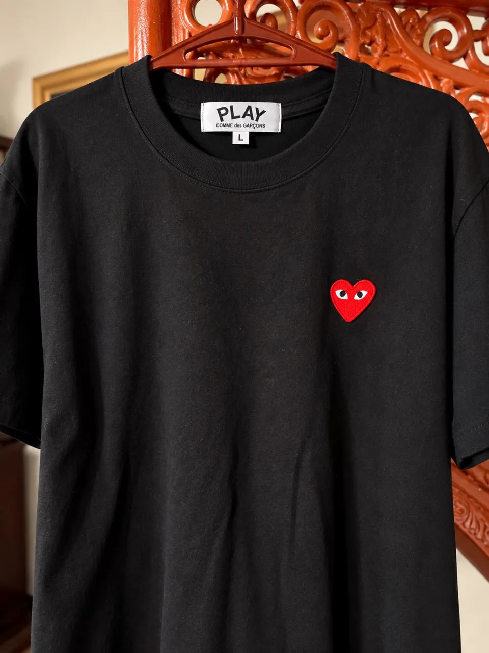 CAMISA COMME DES GARÇONS PLAY CORAÇÃO VERMELHO - Foto 3