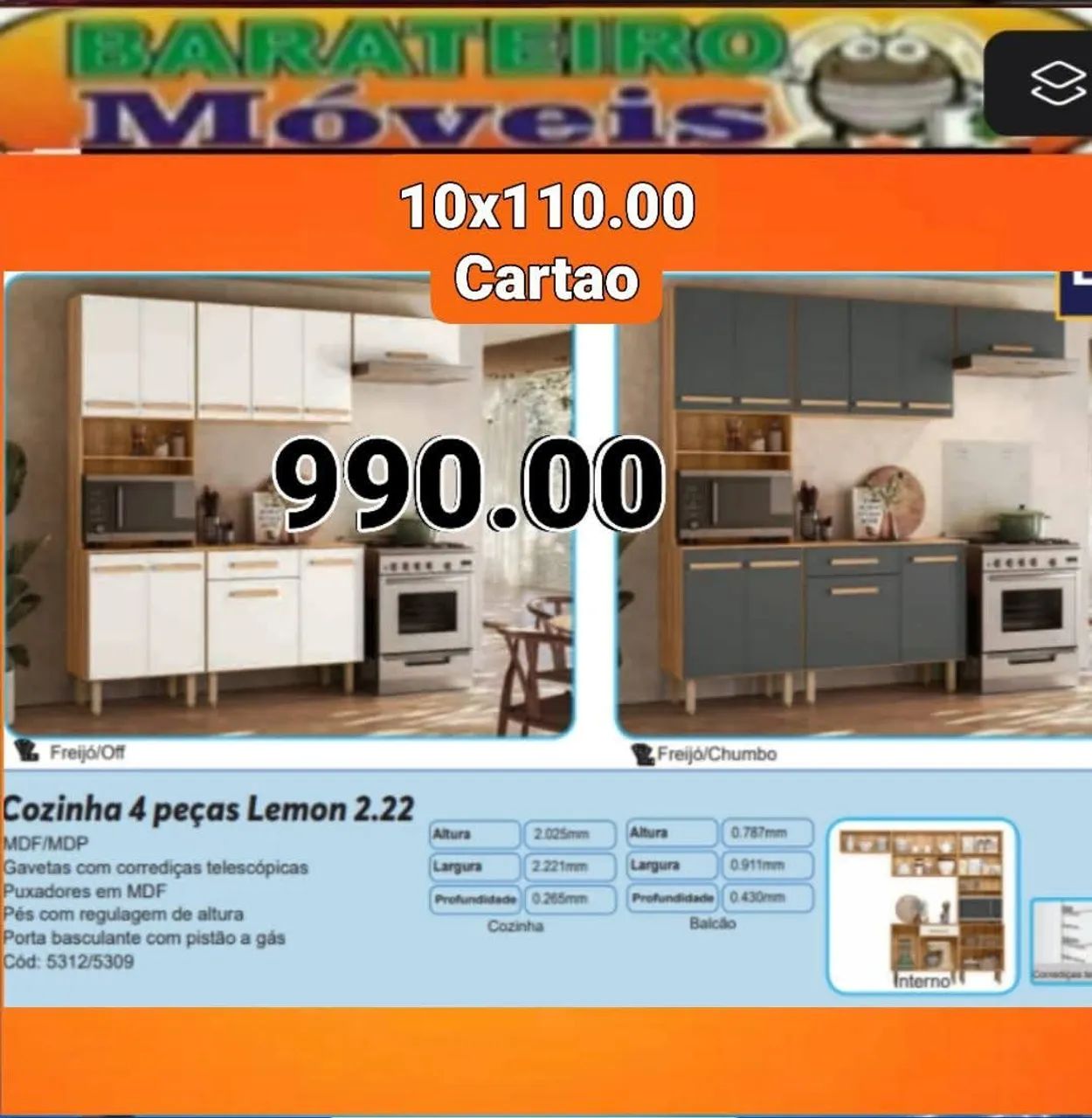 Armário de cozinha lemon