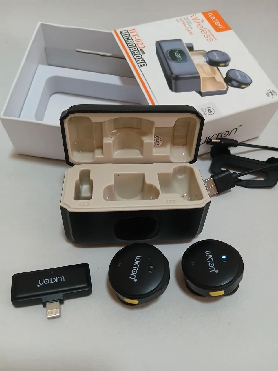 Microfone lapela sem fio para IPhone  - Foto 5