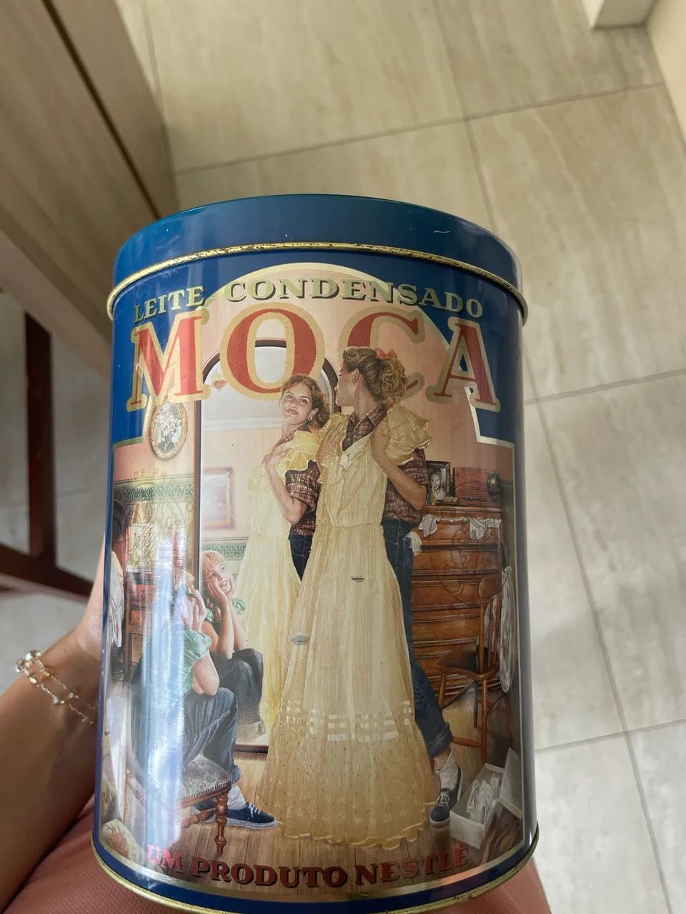 Lata retrô Leite Moça colecionável - Foto 3