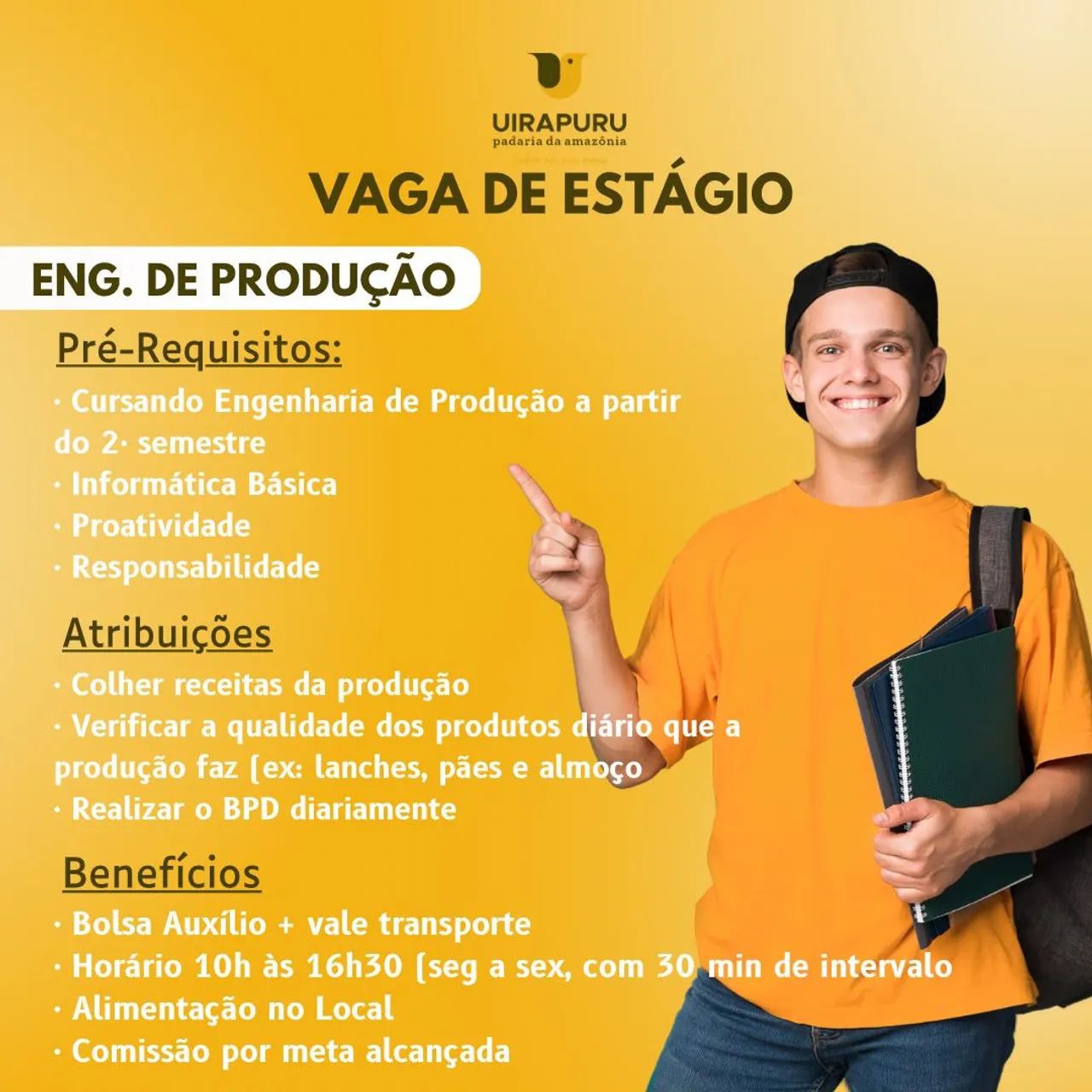 Vaga Estágio - Eng. de Produção 