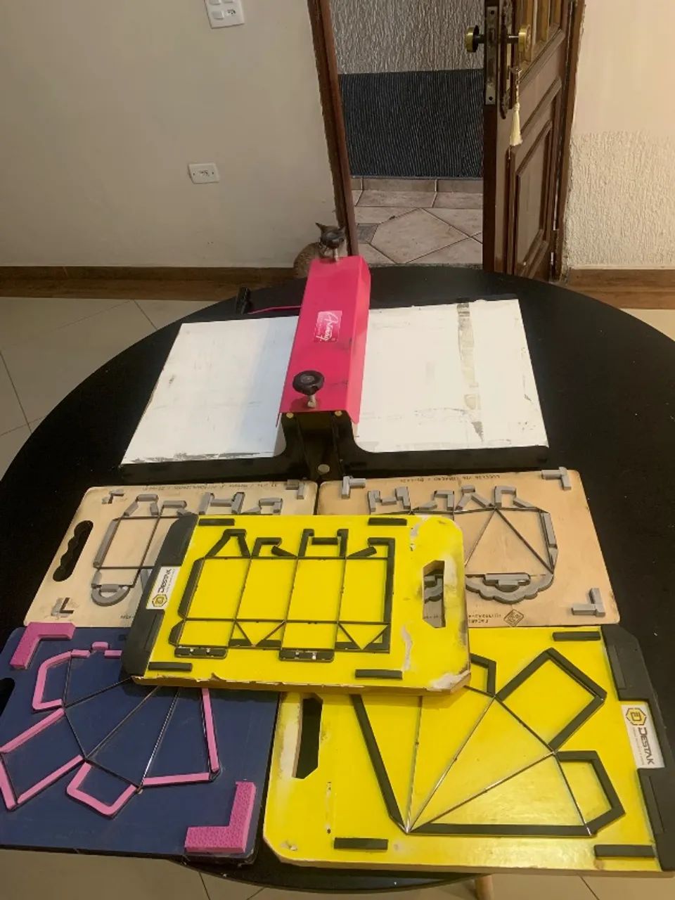 Silhouette, auto sheet feeder e maquina de corte e vinco junto das facas de corte e vinco - Foto 4