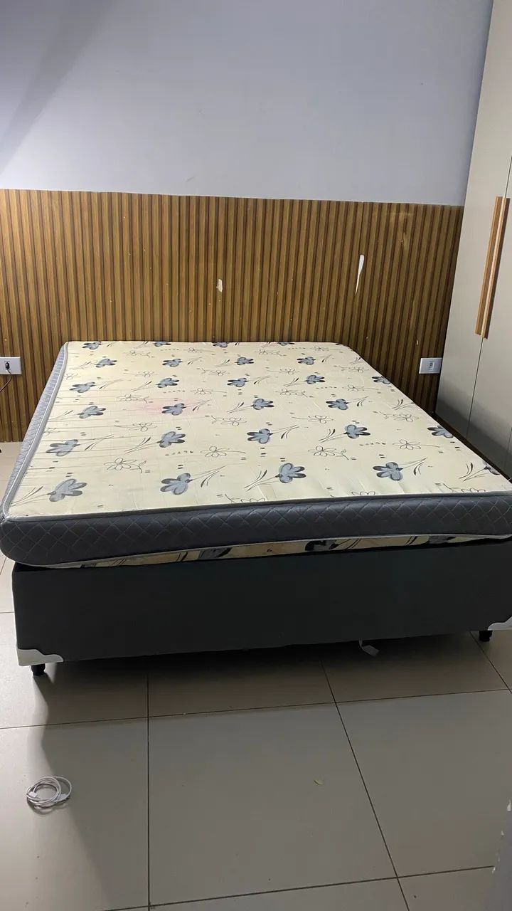 Cama box + colchão 