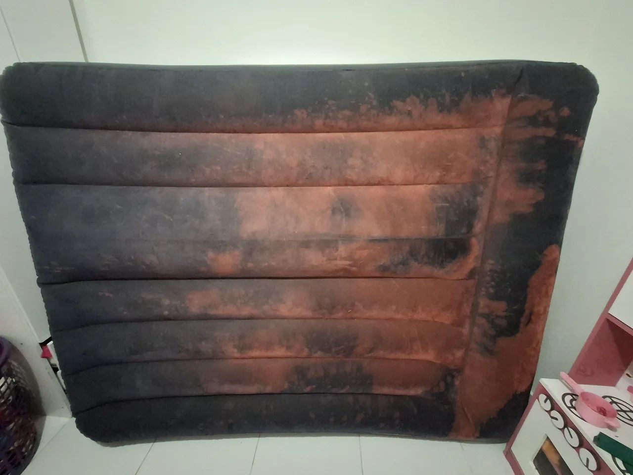 Colchão inflável de casal, bomba embutida  - Foto 5