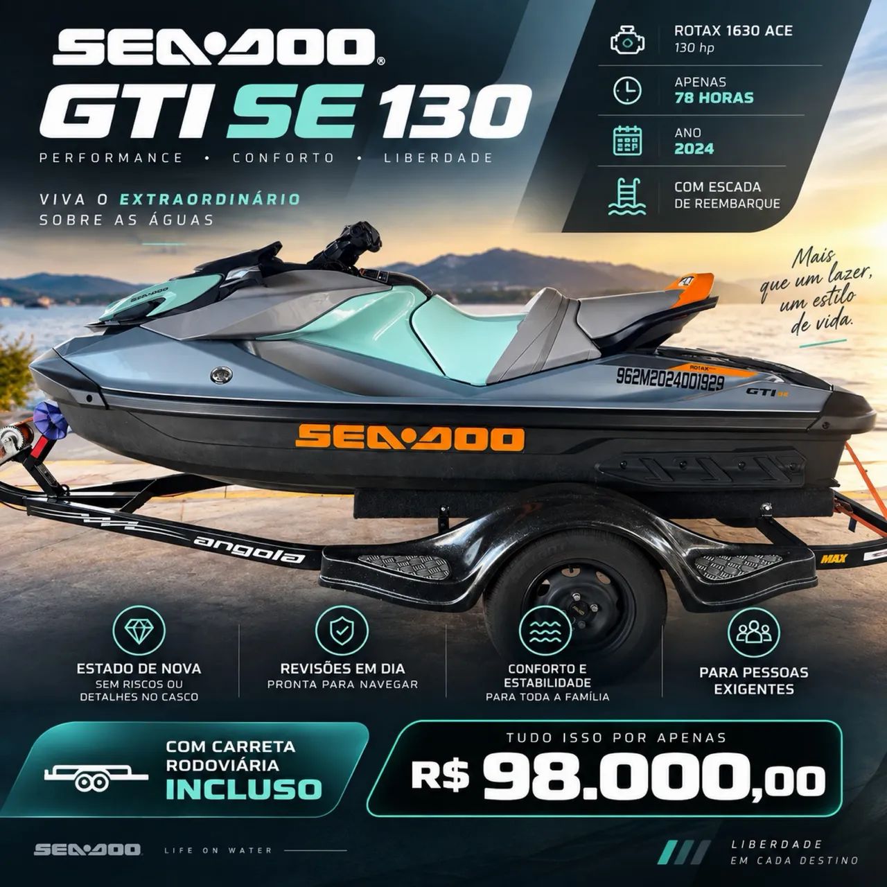 Jetski Seaddo 2024 GTI 130