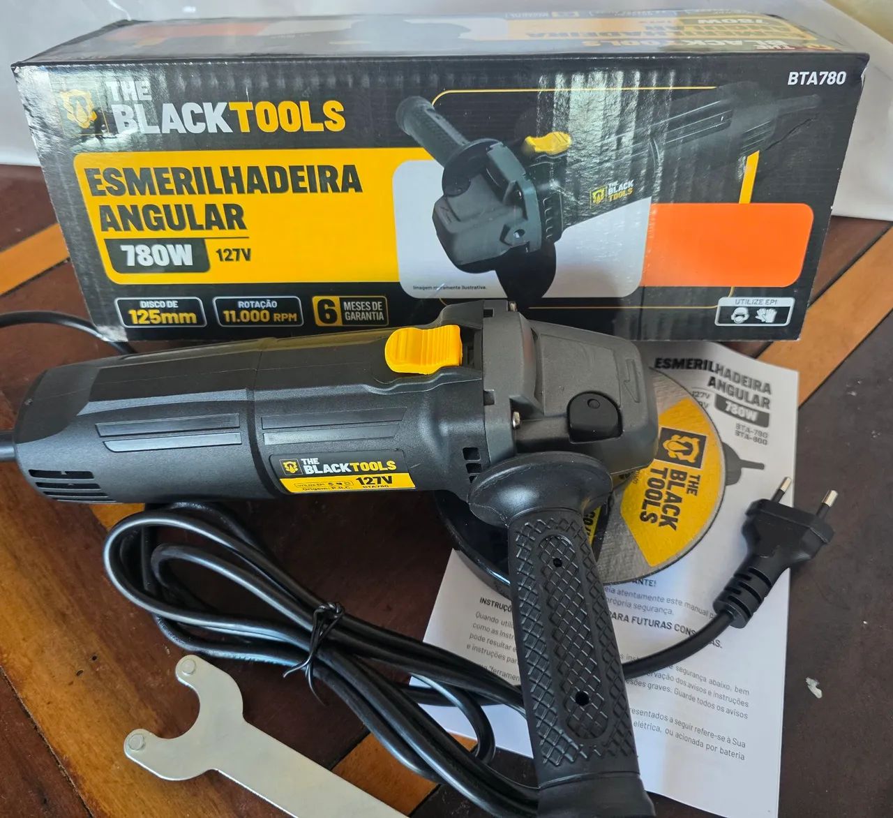 Esmerilhadeira Lixadeira Angular Profissional The Black tools 