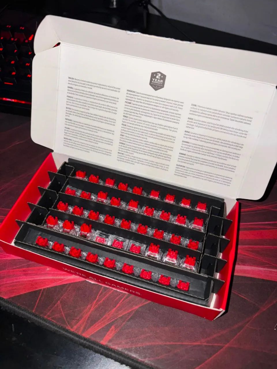 HYPERX SWITCH LINEAR RED