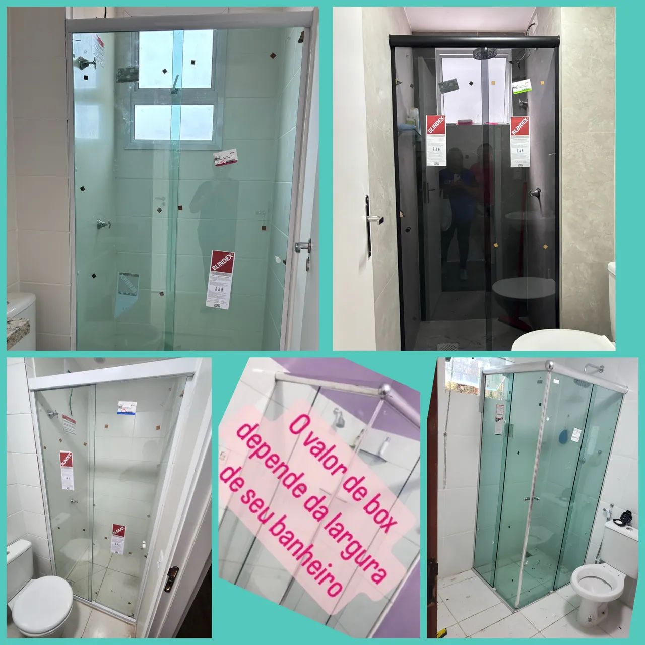 Box para banheiro em vidro temperado  - Foto 2