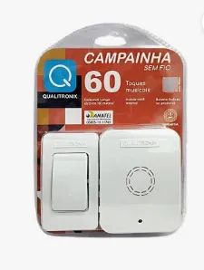 Campainha Sem Fio 150m 60 Toques- Qualitronix