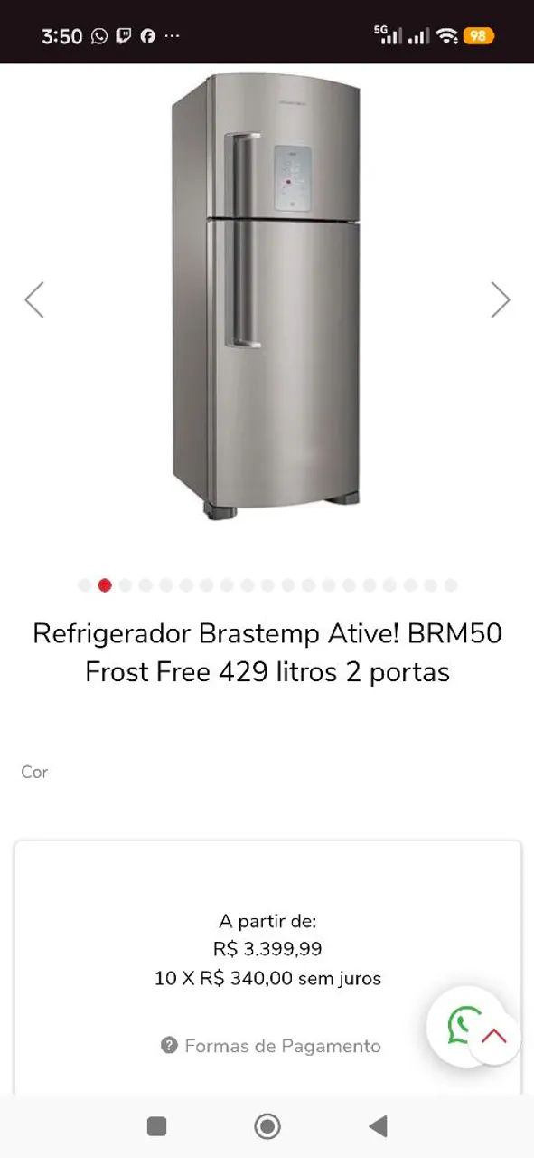 Geladeira Brastemp Inox - Foto 4