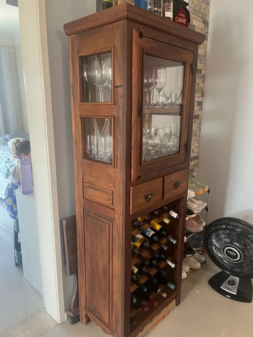 Cristaleira madeira maciça - Foto 3