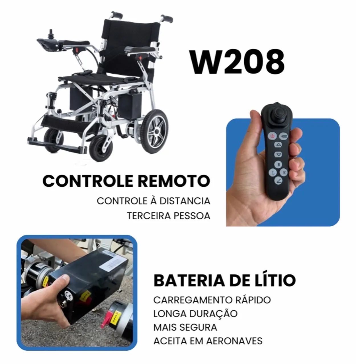 Cadeira de Rodas Motorizada- Elétrica - Nova  - Foto 2