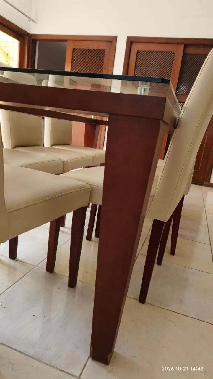Mesa jantar 8 lugares 2mx1m  - Foto 3