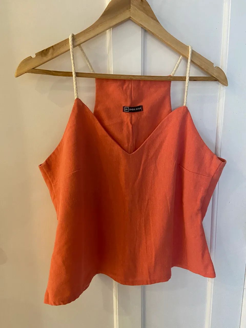 Blusa rosa linho nova 