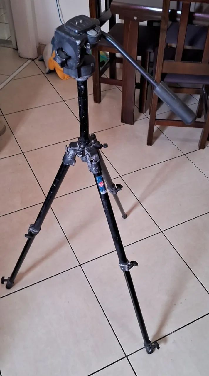Tripé Profissional Manfrotto Modelo 190B - Foto 6