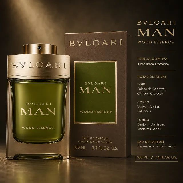 Bvlgari Man Wood Essence Eau de Parfum - Masculino 100ml - Beleza