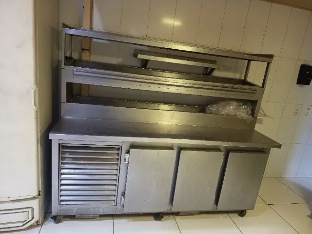 balcão refrigerado inox 3 portas     - Foto 3