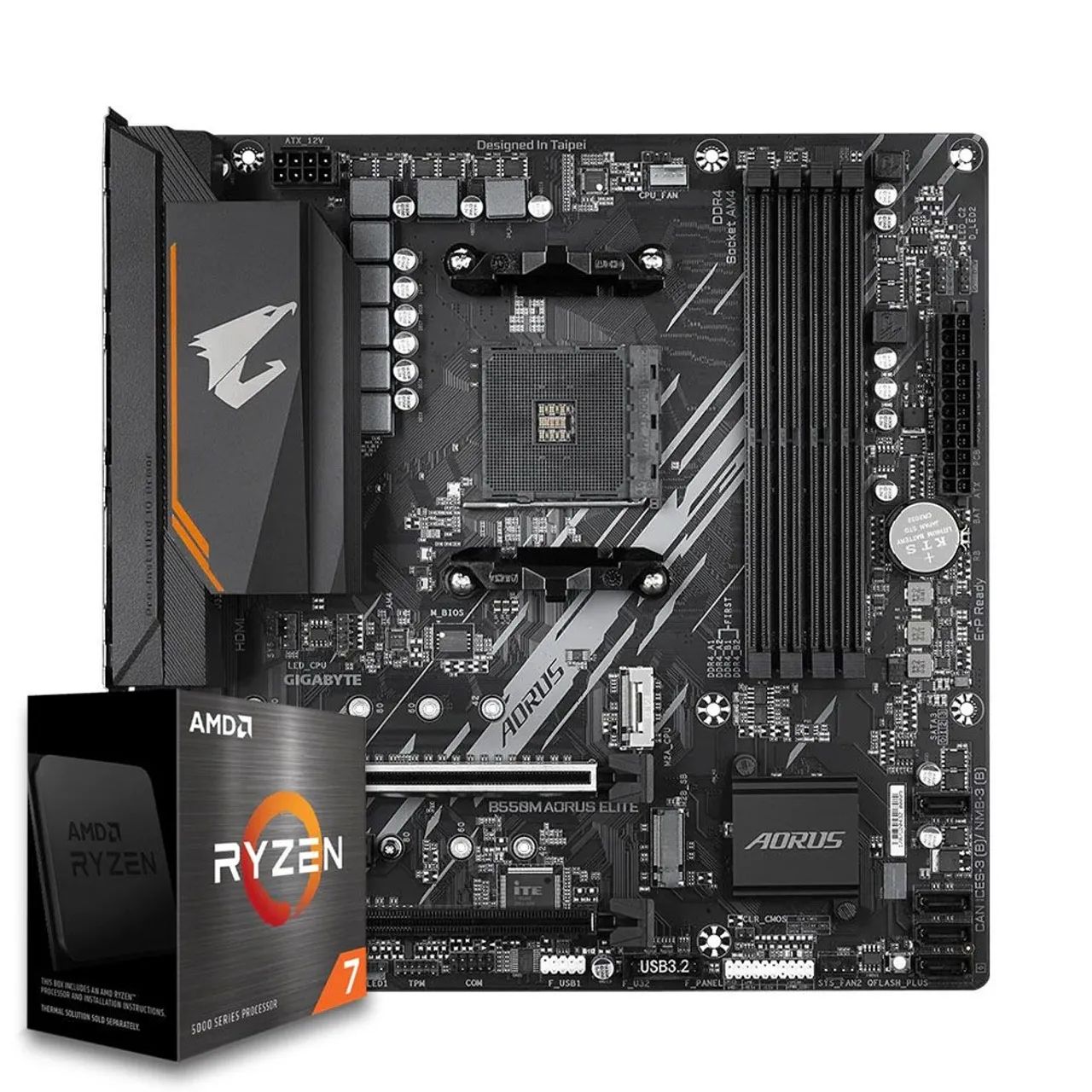 Ryzen 7 5800x + B550m Aorus elite AMD AM4