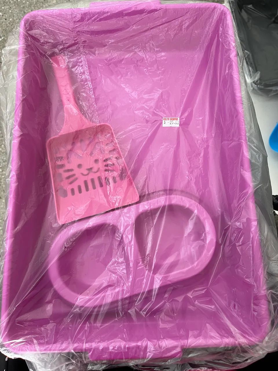 Kit com Caixa de areia, comedouro e pazinha - Foto 5