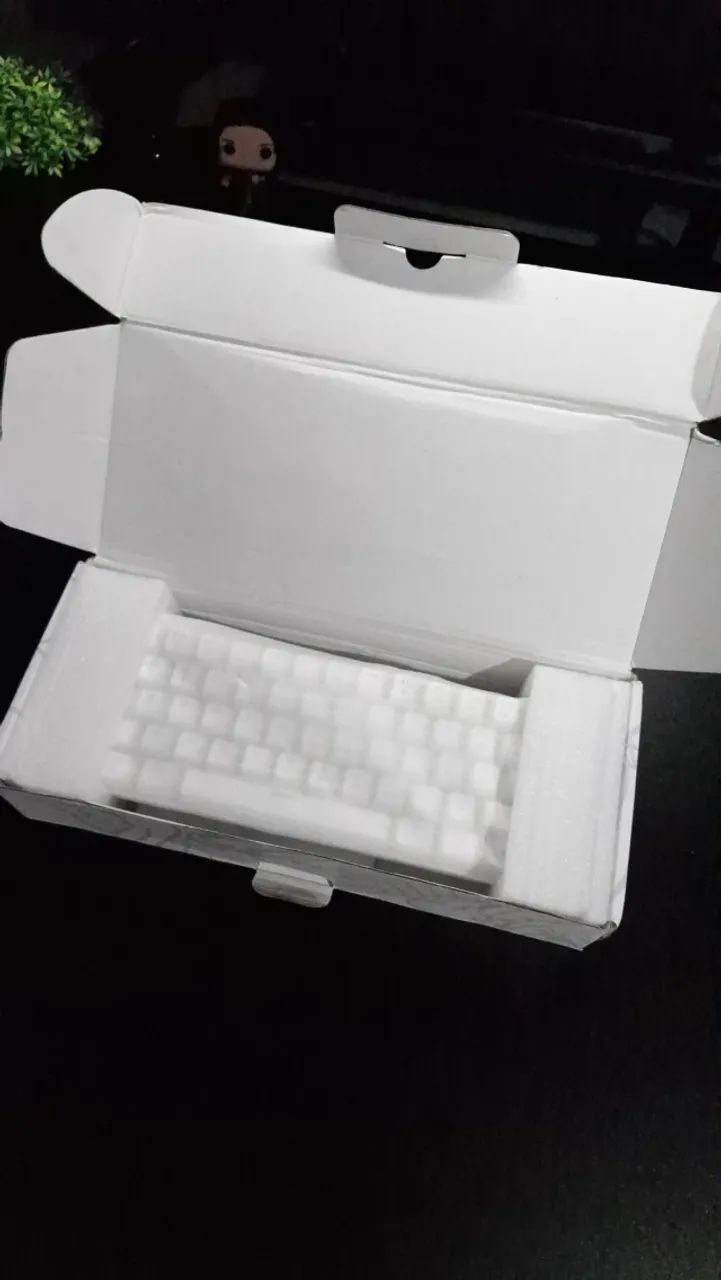 Teclado Mecânico Gamer AJAZZ x NACODEX NK61 Branco 60% (Switch Red