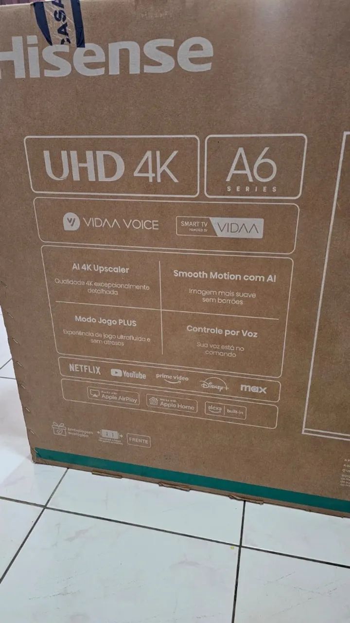 Smart TV 58? Hisense 58A6NV DLED 4K Nova - Foto 2