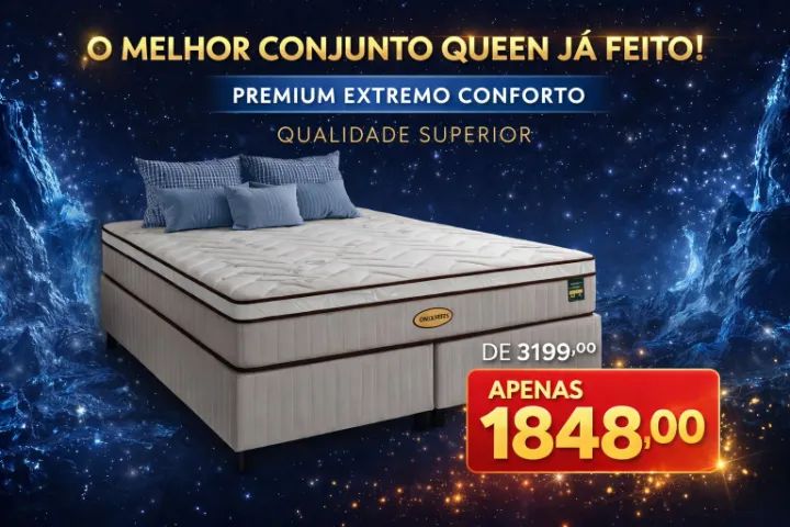 Conjunto queen - molas ensacadas A pronta entrega