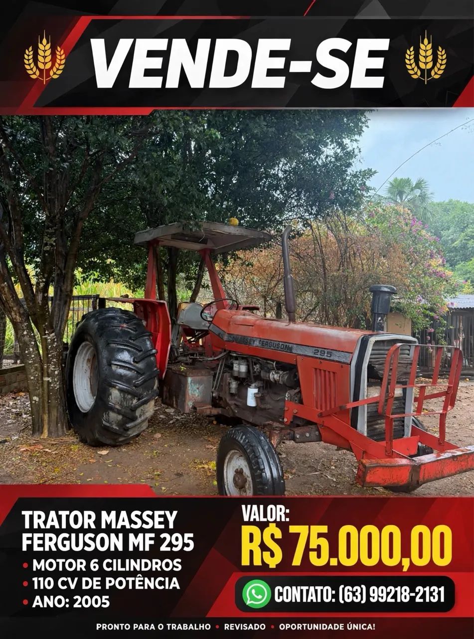 VENDO TRATOR MF 295! - Foto 4
