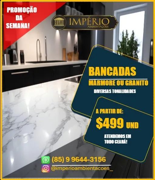 Bancada mármore em promoção 