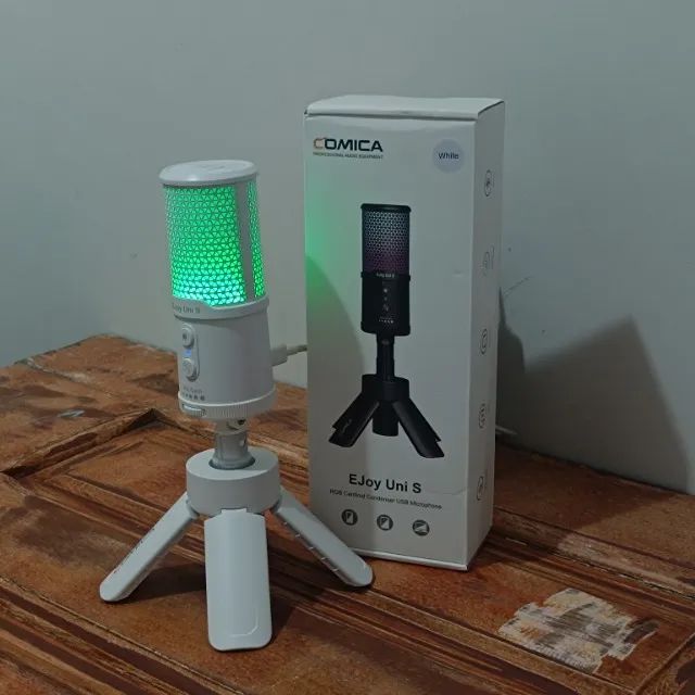 Microfone Condensador Comica Ejoy Uni S Branco - Foto 2