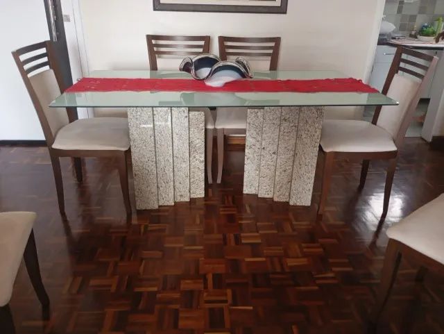 Mesa de jantar retangular 