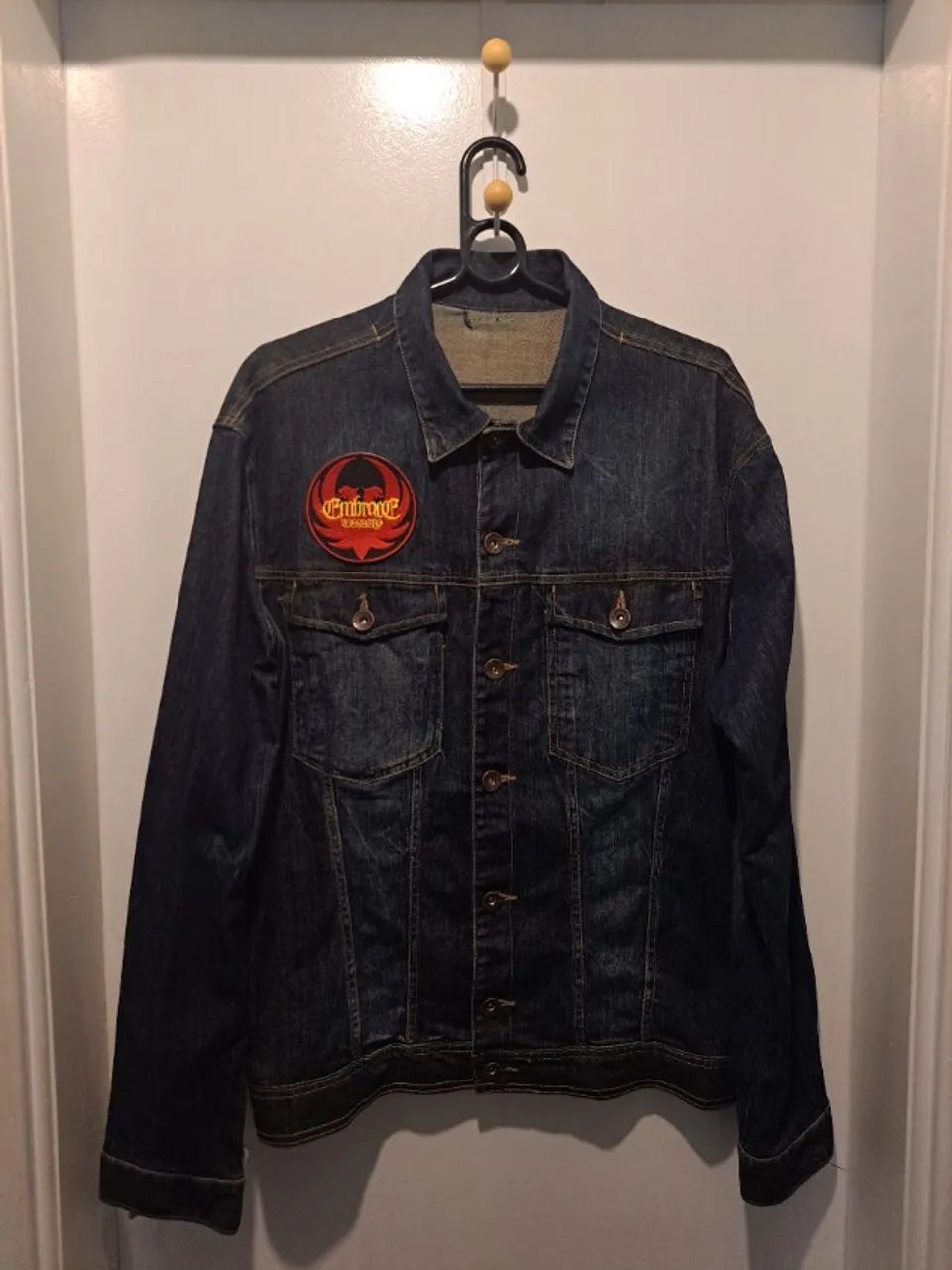 Jaqueta Jeans Hering - azul marinho (G)