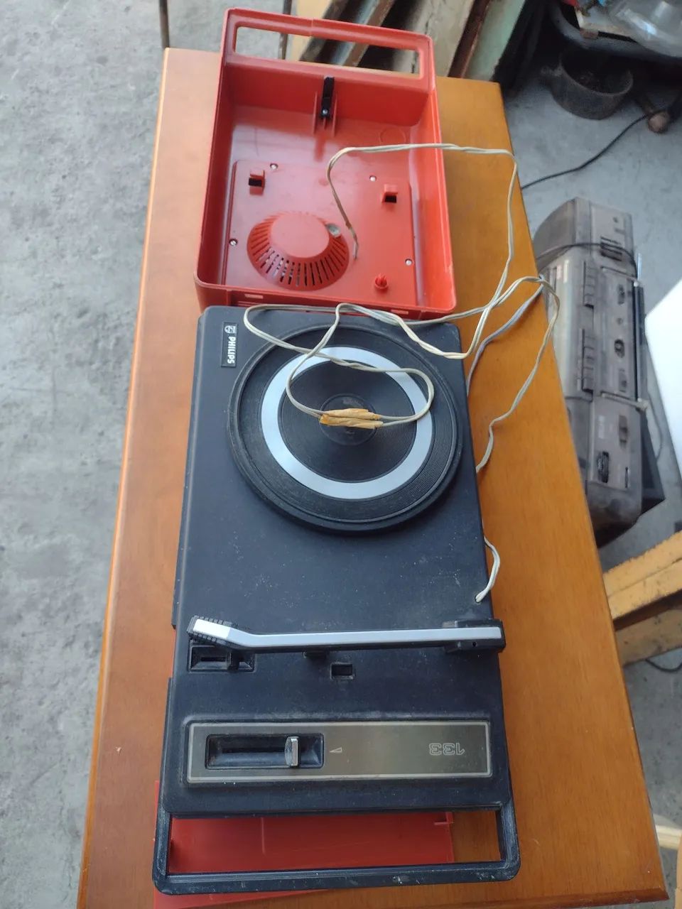Vitrola Philips 133 Vermelha Antigus - Foto 2