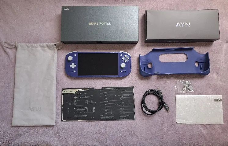 Ayn Odin 2 Portal Pro Azul, 12gb Ram, 512gb Armazenamento