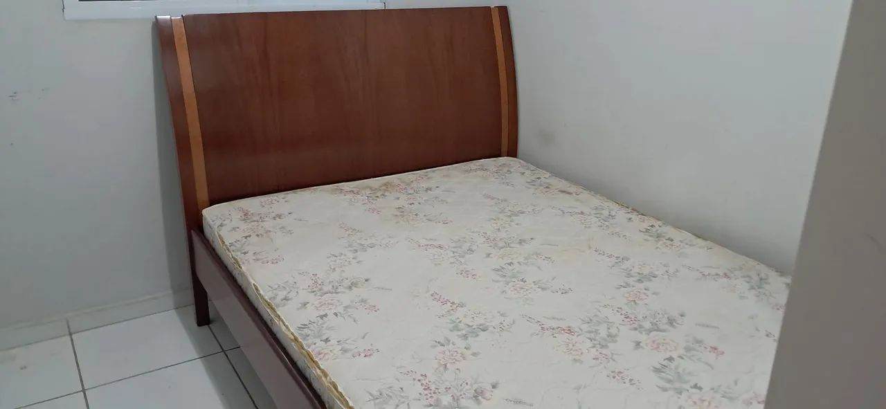 Cama de casal com cabeceira e colchão ortobom  - Foto 2