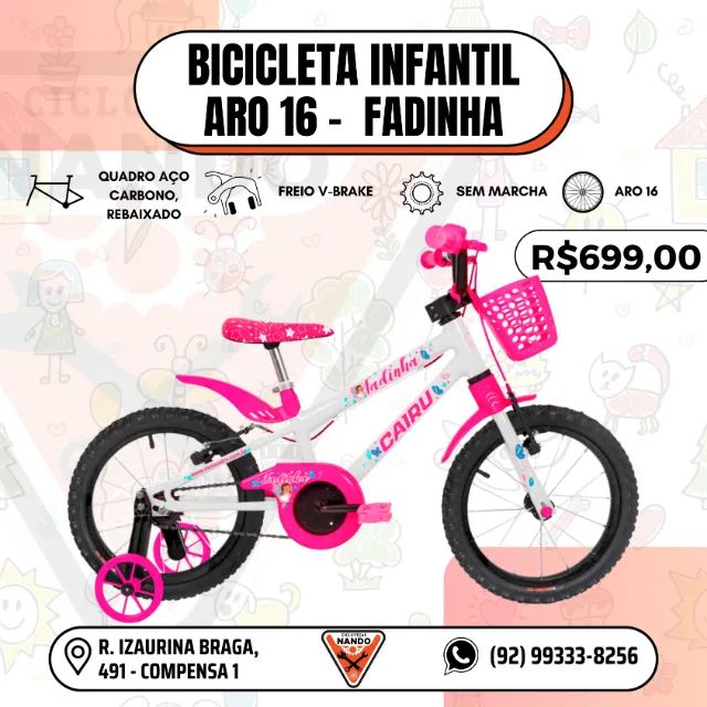 BICICLETA ARO 16 CAIRU - Foto 3