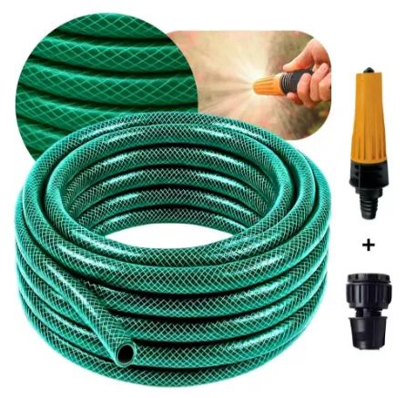 Mangueira para Jardim Trançada 7/16 Pol com 50m Com Engate Esguicho Force Line z1443