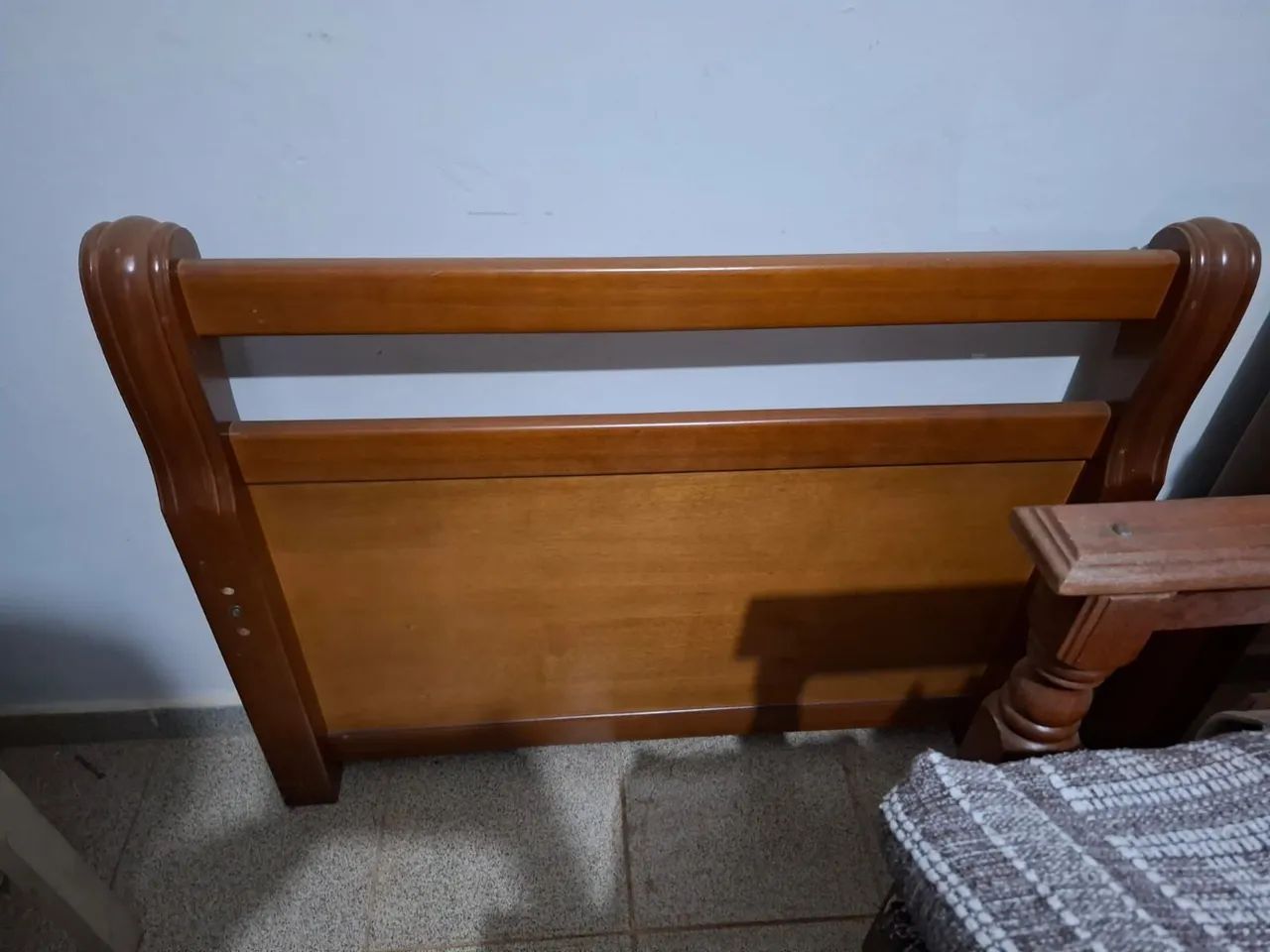 Cama solteiro de madeira - Foto 3