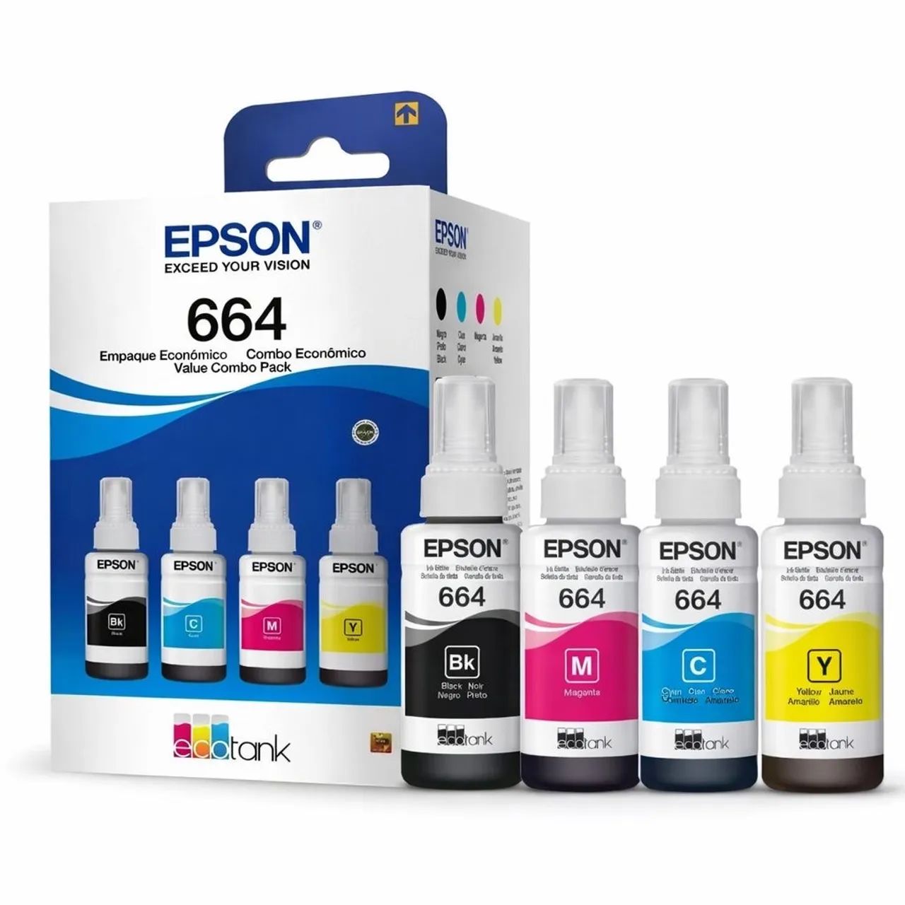 Tinta original Epson Kit 4 cores - Periféricos e Acessórios de