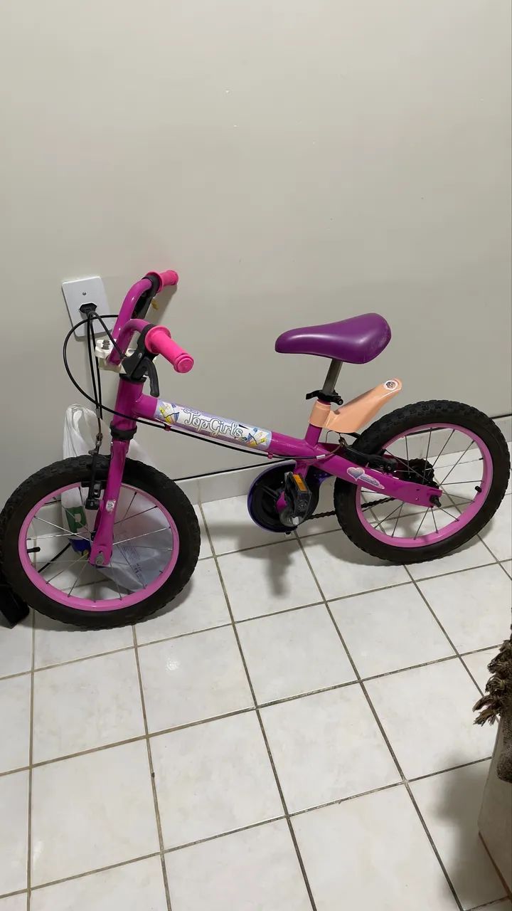 Bicicleta infantil aro 16 Rosa  - Foto 5
