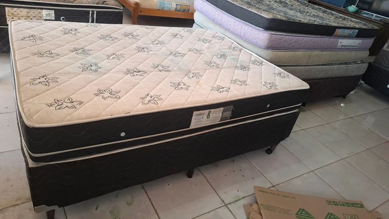 Cama Box molas bonnell ( usada)  - Foto 3