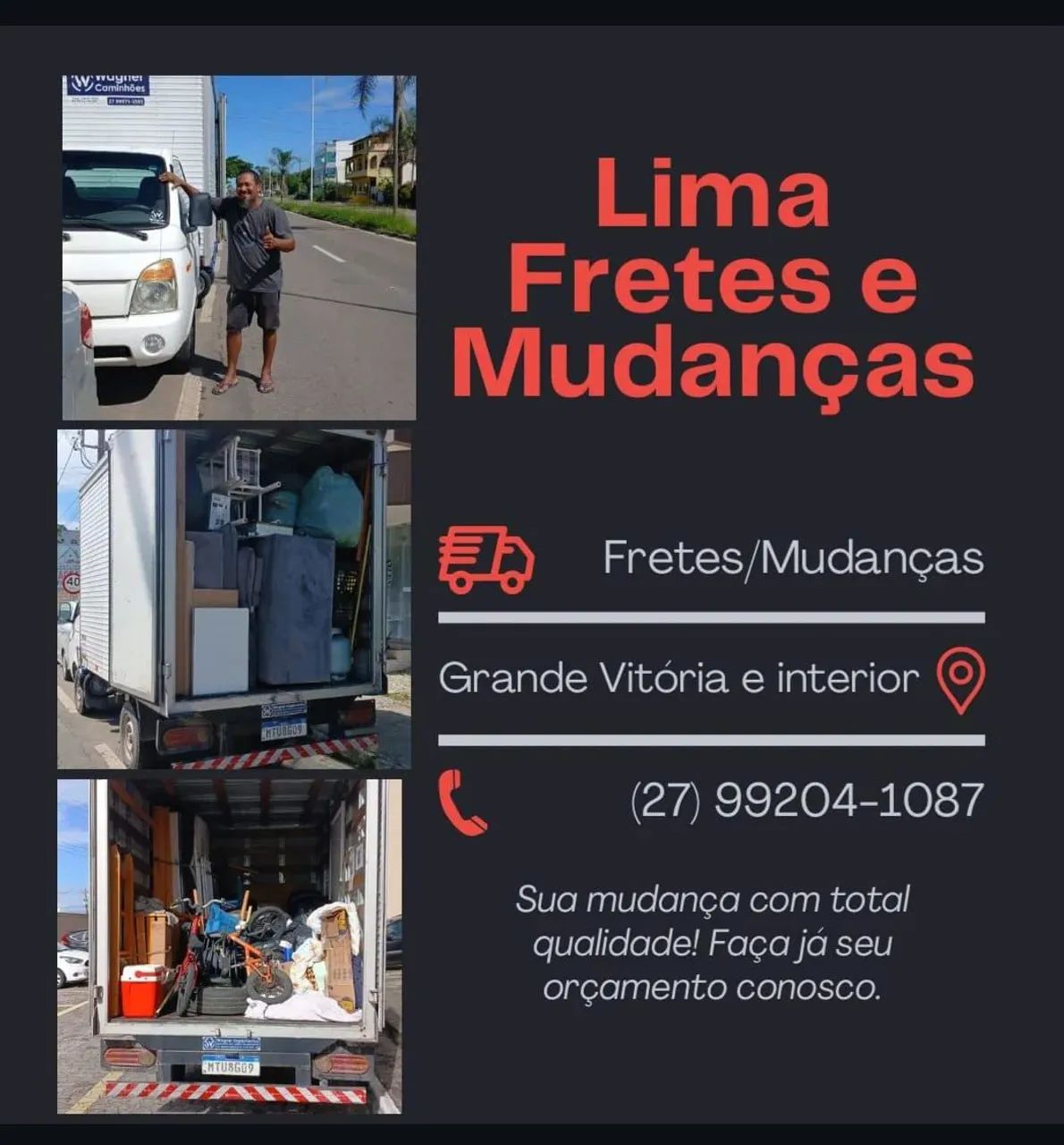 Frete e pequenas mudanças 
