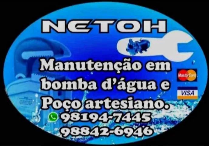 Manutenção em bomba d'água e poço artesiano.