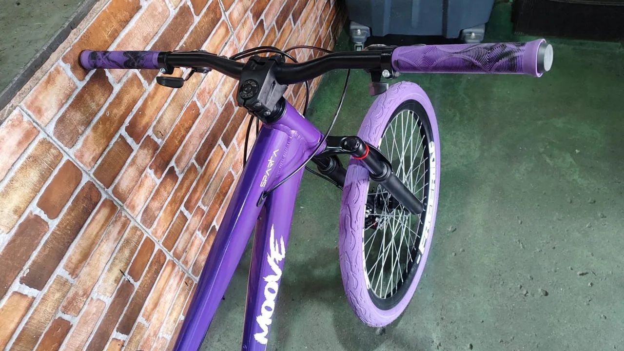 Bicicleta Free Ride roxa nova - Foto 5