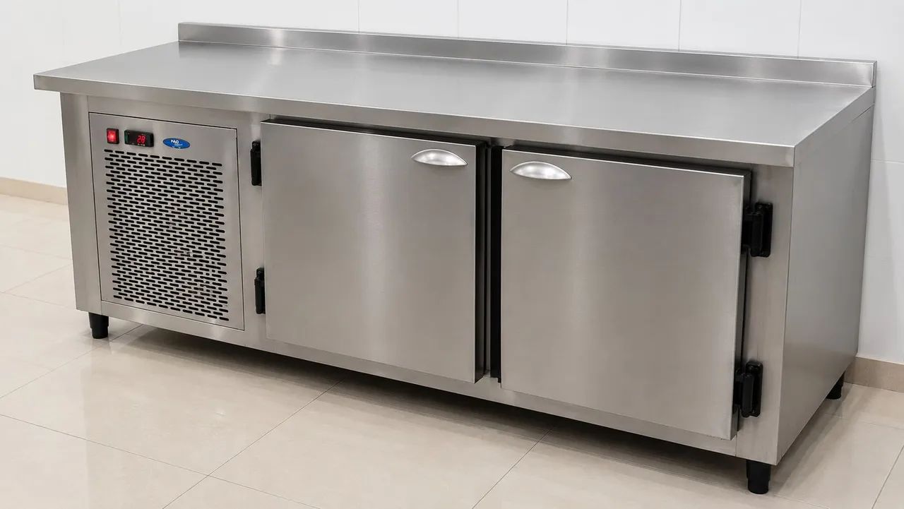Balcão refrigerado 220v Inox profissional 