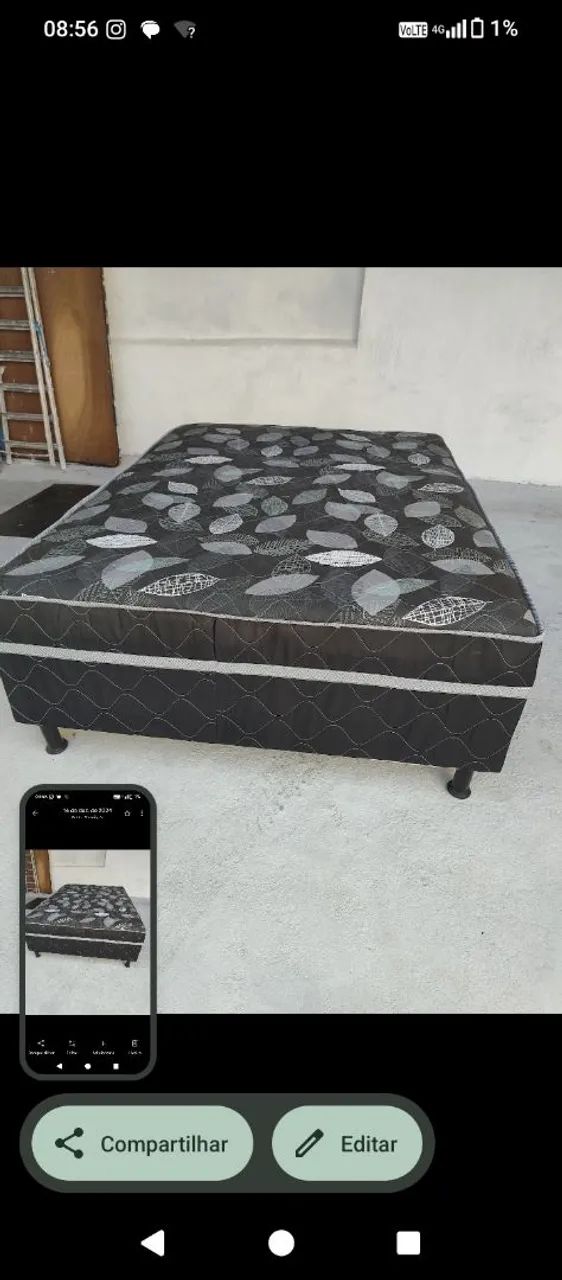 Cama box com colchão Premium 10 cm