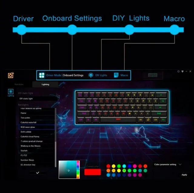 Teclado Skyloong Gk61 - Foto 3
