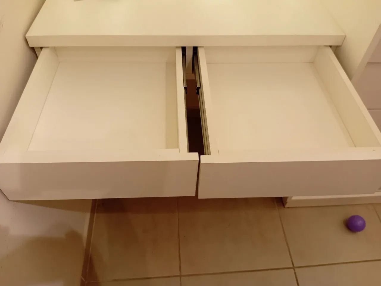 Escrivaninha Nice 2 gavetas MDF - Foto 3