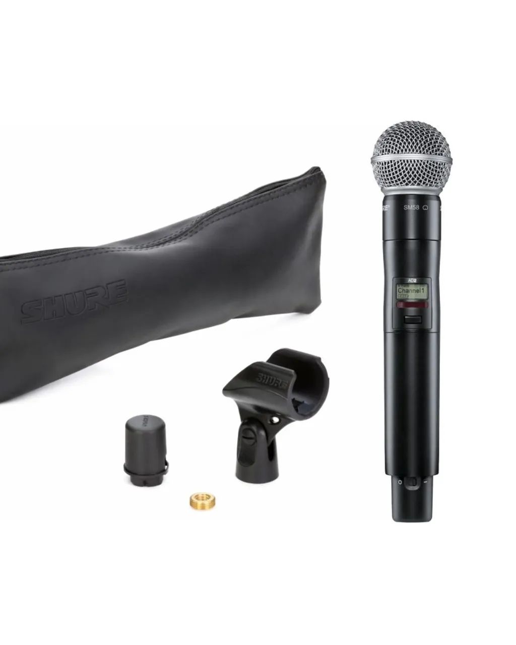 Sistema SHURE AXIENT DIGITAL AD4D, AD2, AD1 Bastão SM58 COM TALKBACK, Bodypack  - Foto 2